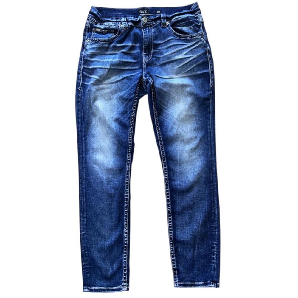 Buckle Black High-Rise Skinny Jeans Men's 36X32